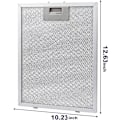 Miniatyrbillede 4 af 4: 2 stk. Køkkenhætte Fedtfilter, 10.23x12.63 tommer Køkkenhætte Filter Udskiftning, Aluminium Net Hætte Ventilationsfilter Til Whirlpooll Lkea Jenn Air W10169961a