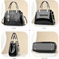 Miniatyrbillede 4 af 5: Dame Medium Håndtasker Dame Håndtasker Mode Tote Tasker Krokodille Læder Skuldertasker Laklæder Håndtasker Crossbody Tasker