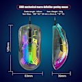 Miniatyrbild 4 av 5: Ergonomisk mus med 7 programmerbara makron, programvarustöd, RGB-inställningar för PC