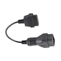 Miniatyrbillede 3 af 5: 12-polet til 16-polet OBD2-stikkabel OBDII-adapter Biltilbehør