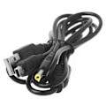 Miniatyrbillede 3 af 5: 1,2 m / 3,94 ft 2-i-1 USB-datakabel Opladekabel Ledning Velegnet til PSP 2000/3000 Konsol - Sort