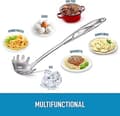 Miniatyrbillede 3 af 5: Jinyi Kit Pastaske - Rustfrit Stål Spaghetti Server Med Ergonomisk Håndtag (2 stk, Sølv)