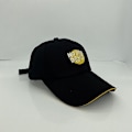 Miniatyrbillede 1 af 4: Kasket Damer Niche Enkel Broderet Bogstaver Buede Kant Syning Farve Baseball Cap Mænd (Sort)