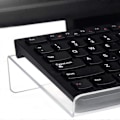 Miniatyrbillede 4 af 5: Akryl Transparent - Hældbar Tastatur Display Beslag Bærbar Tastaturholder Stativ Forhøjer til Kontorbord Hjem