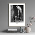 Miniatyrbillede 4 af 5: Wekity Ballet Solo Væghængt Canvas Print Poster, Enkel Mode Sort og Hvid Fotografi Kunst Dekoration til Hjemmet Stue Soveværelse Kontor (Sæt af 3 Uindrammet)