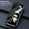 Miniatyrbild 4 av 4: Z Fold 5 Fodral, Lyxigt Nappa Läder Fönsterdesign Ytöverdrag För Samsung Galaxy Z Fold 5 5g 2023, Fullt Skydd
