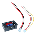 Miniatyrbilde 1 av 4: 1 stk 10A Voltmeter Amperemeter Spenning Strøm Tester Monitor Panel Måler for Bil