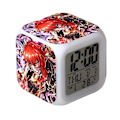 Miniatyrbild 1 av 2: Wekity Game Yuanshen Väckarklocka LED Kvadratisk Klocka Digital Väckarklocka med Tid, Temperatur, Alarm, Datum