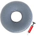 Miniatyrbilde 1 av 5: Sitte Ring Decubitus Sitte Ring Grå Sitte Ring Oppblåsbar Ortopedisk Sitte Pute Rund Sitte Ring Med Pumpe For , Coccyx Smerter,