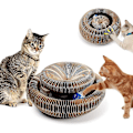 Miniatyrbild 1 av 4: Kattklösbräda med leksak - Interaktiv katt leksak, Katt Slipande Klösbräda, Vikbar