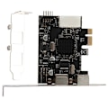 Miniatyrbillede 4 af 5: PCI-E Dobbelt Port PS2 Udvidelseskort Eksternt PS2 Enhed Udvidelseskort Driverfri Plug and