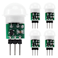 Miniatyrbild 1 av 5: AM312 PIR-sensor, 5-pack PIR-rörelsedetektor Utomhus Mini Pyroelektrisk Infraröd PIR Människa IR-sensormodul Kropp