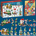 Miniatyrbillede 1 af 2: 24 stk./sæt Julekalender Uro Legetøj Julemand DIY Juletræ Pynt 2024 Jule Nedtællingskalender Børnelegetøj