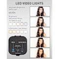 Miniatyrbillede 4 af 5: 64 LED Genopladelig Selfie Lys - 5 Lystilstande Telefon Ring Lys Mini Bærbar Clip-on Udfyldningslys