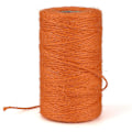 Miniatyrbild 1 av 5: 328 fot Naturligt Bomullsrep Bästa Konst & Hantverk Present Snöre Julsnöre Hållbart Packnings Snöre För Presentprydnader Färg: Orange