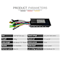 Miniatyrbillede 4 af 5: E-Bike Controller 24V36V48V-30A Sinus- og Firkantet Bølge Controller til 36V750W 1000W 48V750W 1000W Børsteløse Motorer