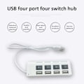 Miniatyrbild 3 av 5: USB-hub 7 portar, höghastighet 2.0, USB-multisplitter, skrivbords- och bärbar datoradapter