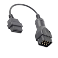 Miniatyrbillede 5 af 5: 12-polet til 16-polet OBD2-stikkabel OBDII-adapter Biltilbehør