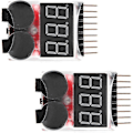 Miniatyrbillede 3 af 5: 2 stk Mlarm Er Er Lav Spændings Buzzer Alarm Med LED-indikator Til 1-8 S Lipo Limn Li-