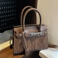 Retro Pendler Skuldertaske Tote Brown