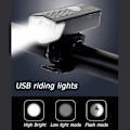Miniatyrbilde 4 av 5: USB-oppladbart LED-sykkellys foran og bak, vanntett sykkellys baklyssett, 3 lysmoduser