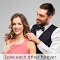 Miniatyrbild 3 av 5: Matchande Halsband för Par, 2 st Relationshalsband för Bästa Vän Pojkvän Själsfrände Presenter Draghåkshänge