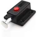 Miniatyrbilde 3 av 5: Automatisk fjærbelastet dørlås med fjærknapp Svart (10 stk) -t