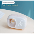 Miniatyrbild 4 av 5: Söt Ren Vit Katt Nattlampa för Sovrum med Väckarklocka