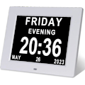 Miniatyrbild 3 av 5: Demens Klocka Alzheimers Klocka Stor Digital Kalender Klocka för Seniorer, Klocka med Dag och Datum