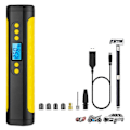 Miniatyrbilde 1 av 5: Bærbar Luftkompressor Mini Inflator Elektrisk Pumpe Nød Dekk Inflator Med LCD-Skjerm LED-Lys Mobil Strøm 2000mah Oppladbart Li-ion Batteri