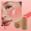Miniatyrbillede 1 af 4: Lommekind blush stick med seks farver - læbe- og kindfarve, vandlet stick highlighter, oplyser naturligt, vandlet hud