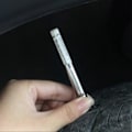 Miniatyrbillede 3 af 5: 0-25mm Dækmønsterdybdemåler til Bil Bærbar Dækmåler Universal Enkelt Farve