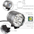 Miniatyrbilde 2 av 4: Sykkellykt, 6000 Lumen 5 LED Sykkellykt, 3 Moduser Sykkellys Frontlys