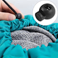 Miniatyrbillede 4 af 5: 100 stk. Snorestop DIY Sort Plastik Connector Snorestop Switch Cover