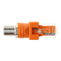 Pikkukuva 5 / 5: F-Type Naaras - RJ45 Uros Koaksiaalinen Ohut Sovitin RJ45 - RF Liitinmuunnin