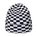 Miniatyrbillede 1 af 5: Vinterhatte til Kvinder og Mænd - Koeprint, Ternet Mønster, Beanie, Strikket, Blød, Varmt, Slouchy, Skiløberhat