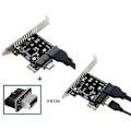 Miniatyrbillede 2 af 5: PCI-E USB 3.0 Udvidelseskort Adapter 2 Ports USB3.0 Hub Intern 19/20 Pin Header