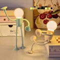 Miniatyrbild 3 av 5: Rolig Atlet Nattlampa med Sugkopp och Utbytbara Former Pink
