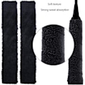 Miniatyrbillede 4 af 5: Sort Bomulds Håndklædegreb Superabsorberende Håndklæde Tennis Racket Overgrip Anti-Skrid Sikkerhedsbånd Tape Racketgreb Pro Overgrip
