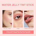 Miniatyrbillede 2 af 5: 4 stk. Vandgelé-Tint Stick, Kølende Vandgelé-Tint, Gennemsigtig Læbe- & Kindfarve, Opbyggelig Akvarelfinish, Vegan, Cruelty Free
