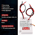 Miniatyrbillede 4 af 5: 12v 24v PIR Bevægelsessensor Switch IR Infrarød Menneskelig Induktion Tidsforsinkelse Relæ Switch Gang LED L