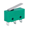 Miniatyrbillede 4 af 4: KW4-3Z-3 Mikro Switch SPDT No NC 3 Ben Momentær Kort Lige Grøn (4 stk)