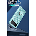 Pikkukuva 3 / 3: Nahkainen Samsung Galaxy Z Flip 4 5G 2022 -kotelo renkaalla, sormenrengas iskunkestävä ylellinen Flip 4 takakotelo