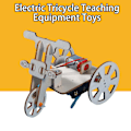 Miniatyrbillede 4 af 5: Læringslegetøj til demonstration Logisk tænkning Intellektuel udvikling DIY Træ Elektrisk Trehjulede Fysiske Legetøj