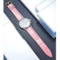 Miniatyrbild 2 av 4: AVEKI Äkta Läder Armbandsur Rem Bytbar Flerfärgad Vattentät för Män Kvinnor, G-Rosa (18mm)