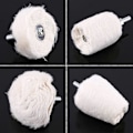 Miniatyrbild 3 av 4: 4 st Bomulls Poleringsdynor Buffing Pad Mop Hjul Olika Form för Bil Motorcykel
