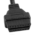 Miniatyrbillede 4 af 5: Diagnostisk Kabel OBD2 Stik 12-polet til 16-polet Adapter Biltilbehør Forlængelse