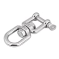 Miniatyrbillede 1 af 3: Hårdt slidstærkt 304 rustfrit stål drejeligt ring snap rullende talje enhed (10 mm)