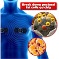 Miniatyrbillede 5 af 5: 2 stk. Ems Gynecomastia Reductions Massage, Bærbar Elektrisk Ems Nakkemassager, Cervikal Massage Til Smertelindring