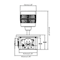 Pikkukuva 5 / 5: ZY-D300B-R2/R4 5K 3-akselinen joystick-potentiometri 3D-näytön näppäimistöt pallot Joyrode-ohjain valokuvaukseen